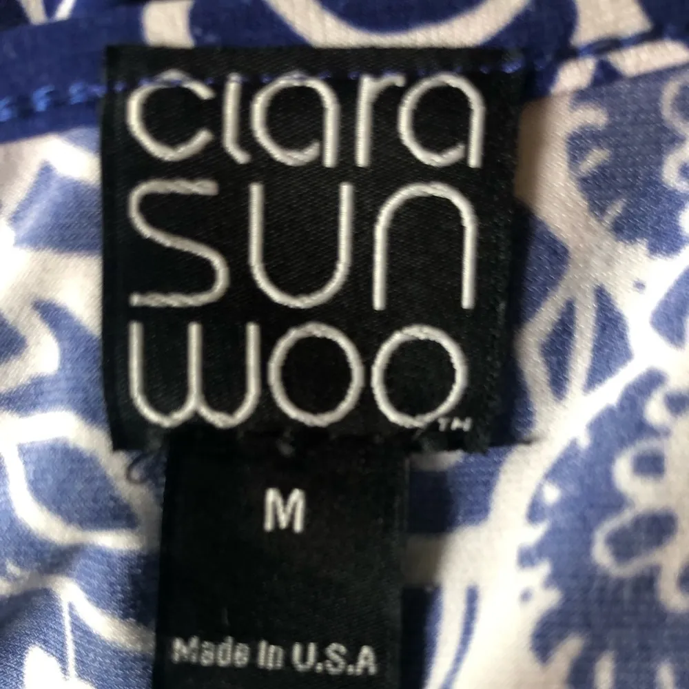 Clara Sunwoo Parachute Hem Tunic Top Sz. M Floral Print - Image 6