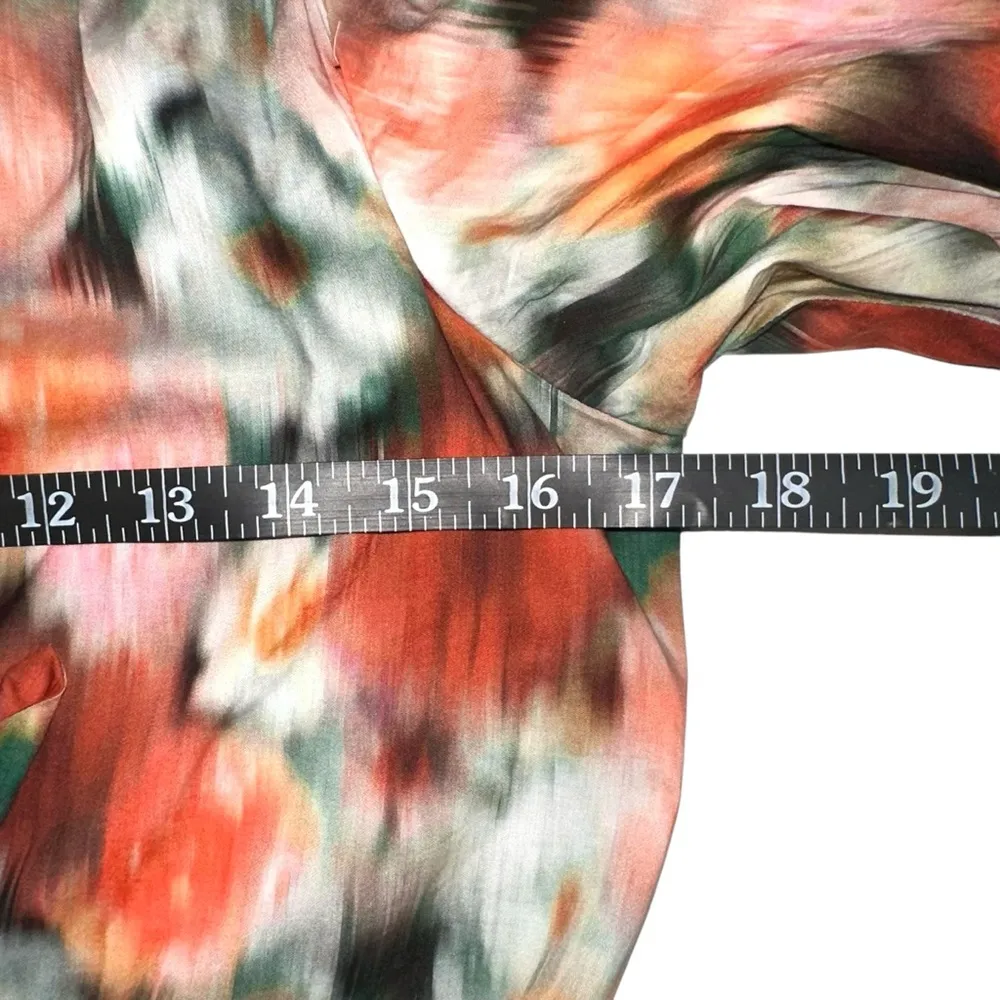 J. Crew Liberty Fabric Cut Out Puff Sleeve Blurry Floral Sheath Midi Dress 6 - Image 7