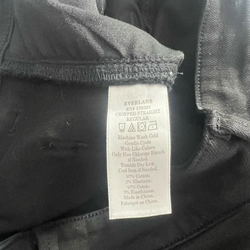 Everlane The Straight-Leg‎ Crop Jeans Black Size 0 - Image 12