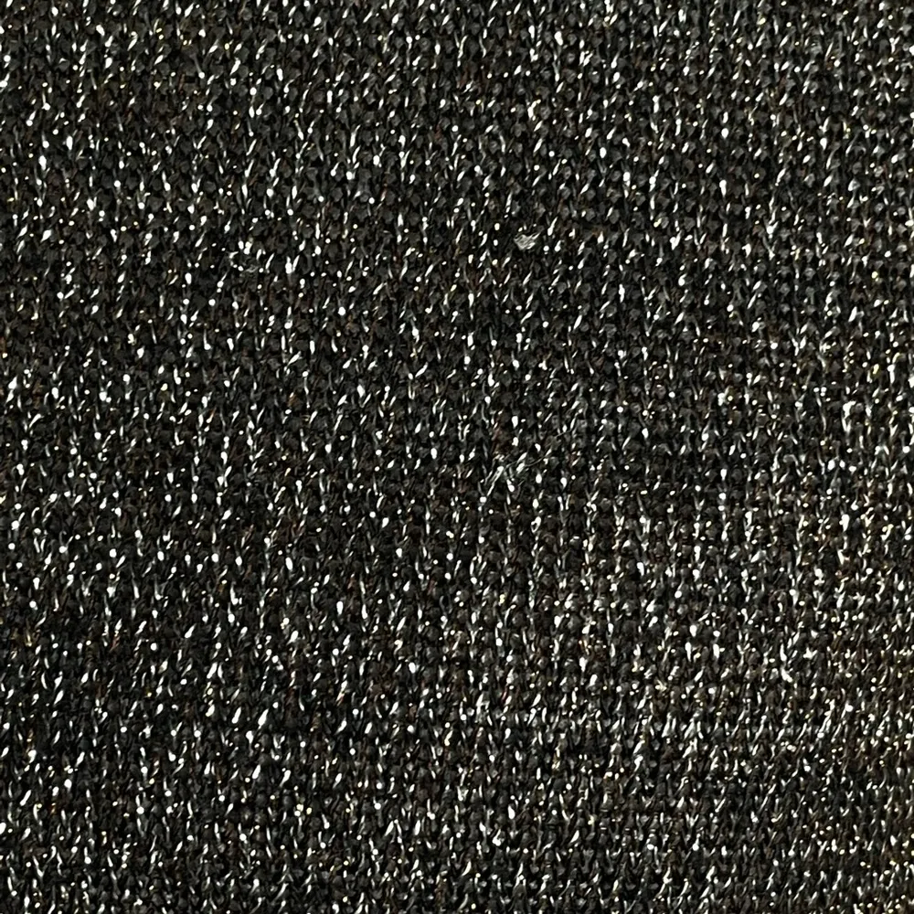 TopShop Sheer Oversized Metallic Sweater Black Size 2 - Image 5