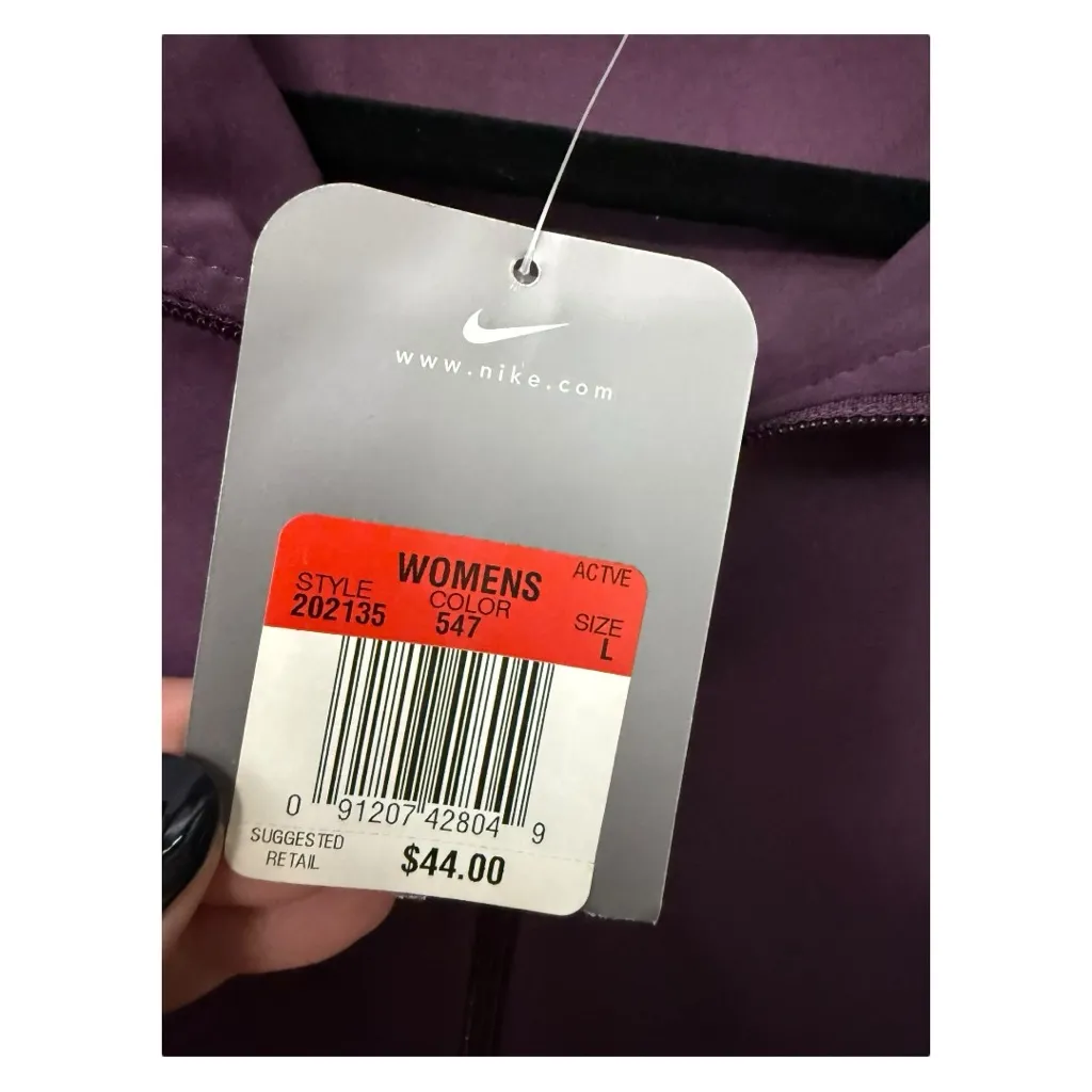 Nike Purple & Pink Track Jacket Women’s Large Full Zip Vintage Y2K Style Purple - Image 9