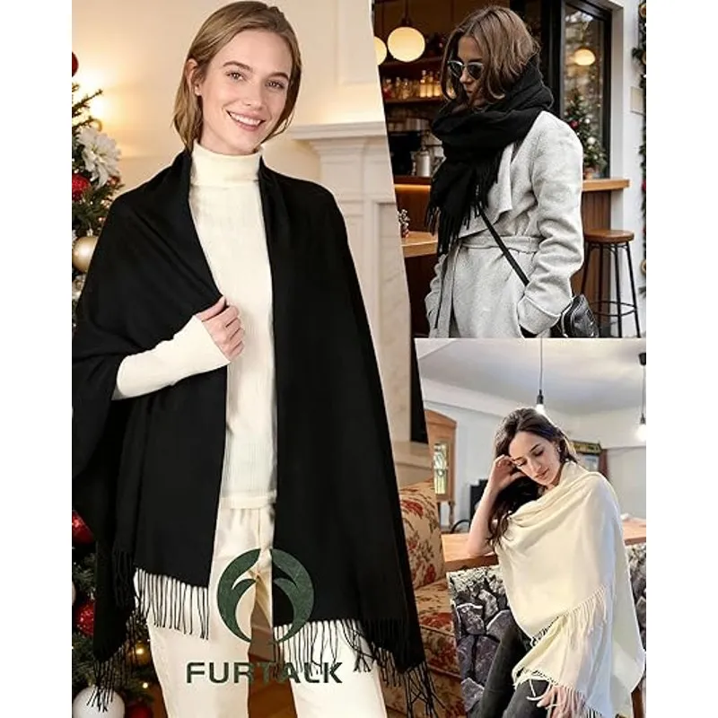 Pashmina Shawls and Wraps for Evening Dress and Winter Women's Scarf - Image 3