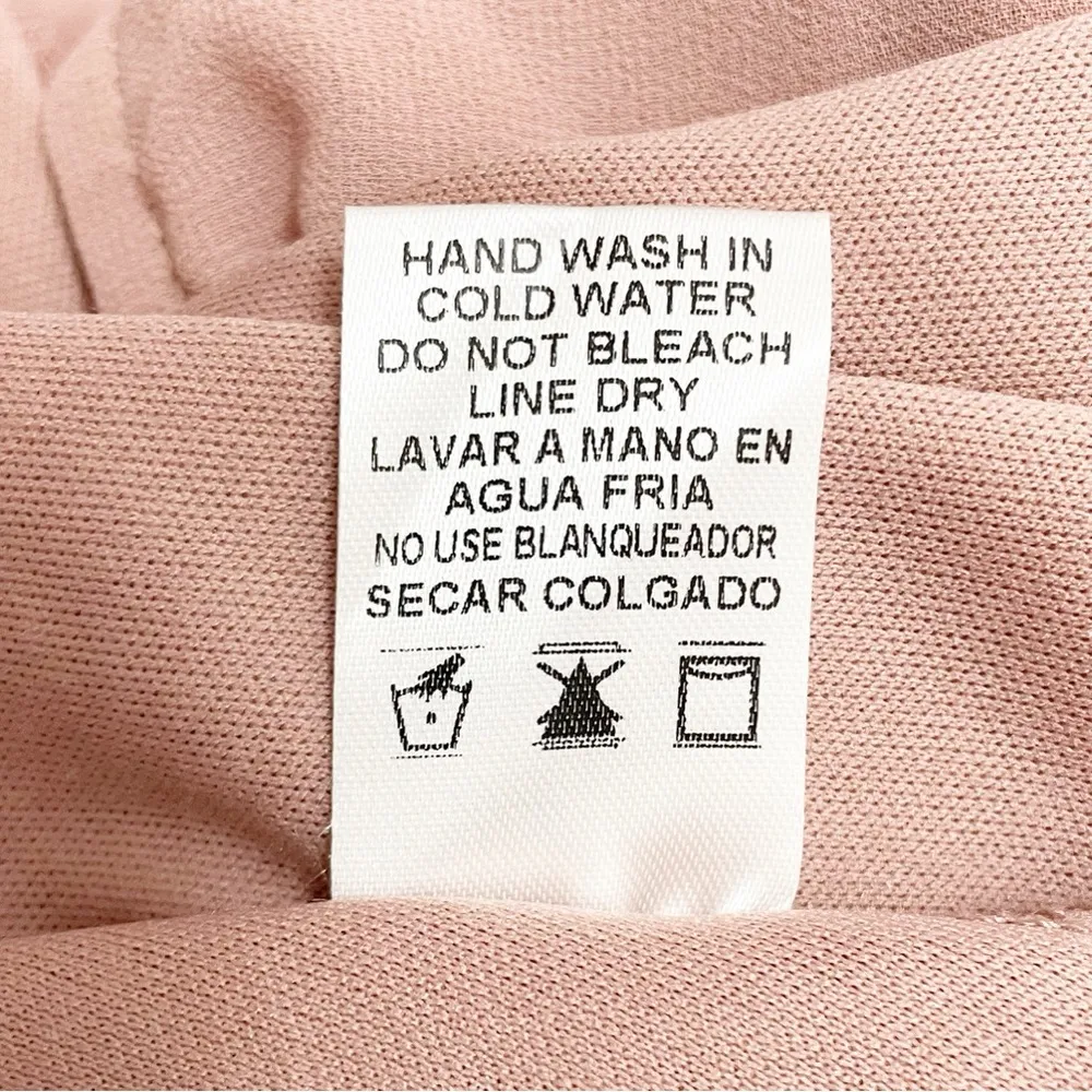 Baltic Born Kristina Maxi Dress Dusty Rose Pink Chiffon Flutter Sleeve Size XS - Image 12