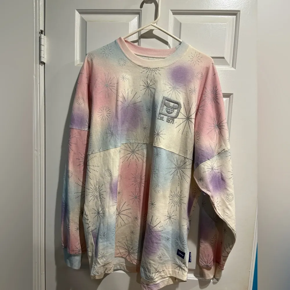 Disney parks Spirit jersey 100 anniversary sweatshirt Mickey Donald  L new NWOT - Image 2