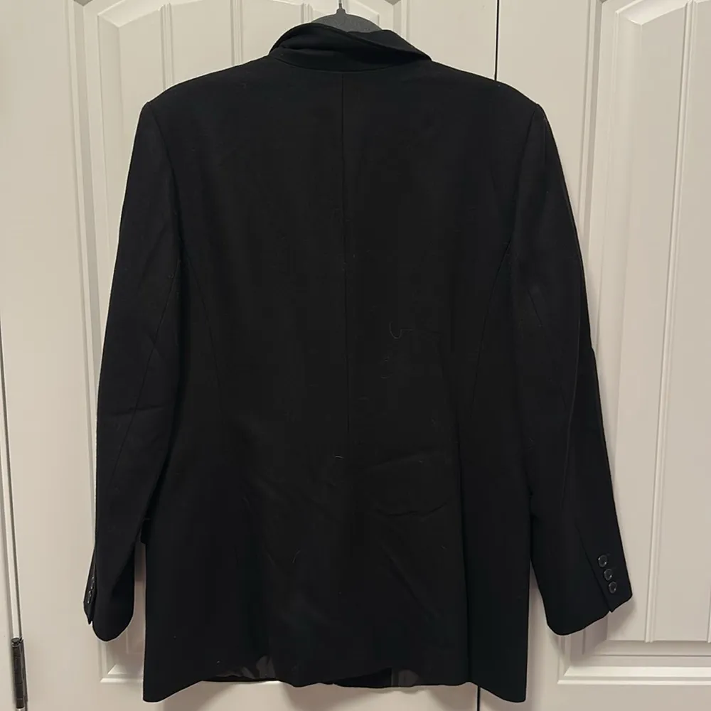 Nordstrom 100% Wool Black Blazer 14 - Image 4