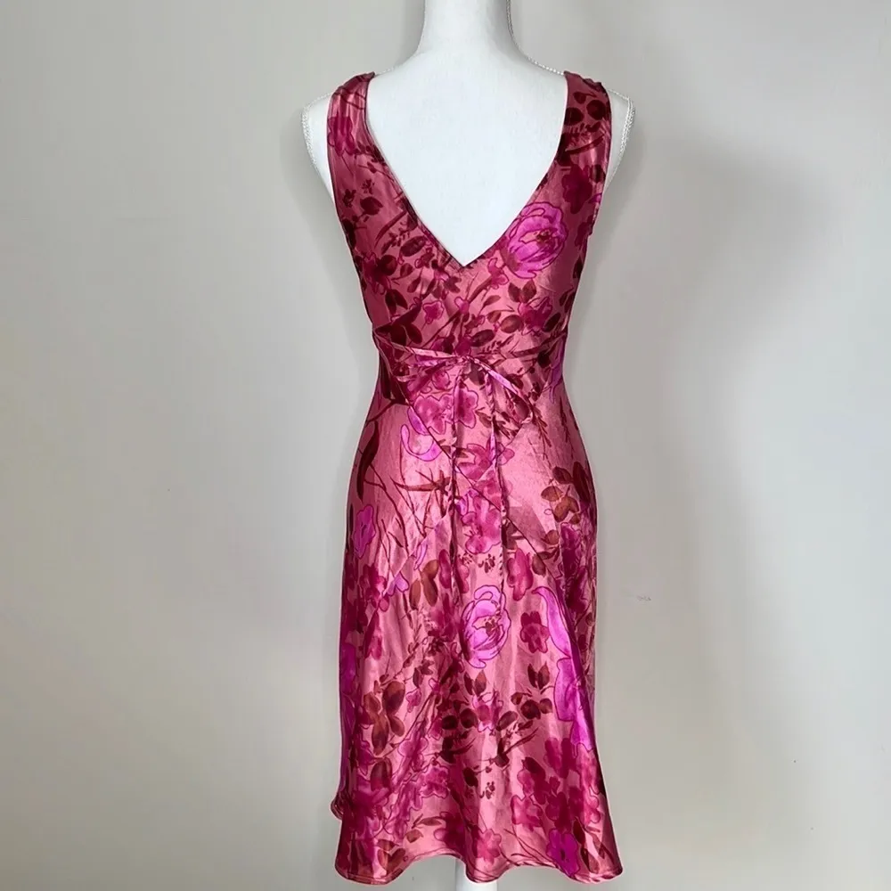 Vintage Charlotte Russe Satin Floral Dress - Image 3