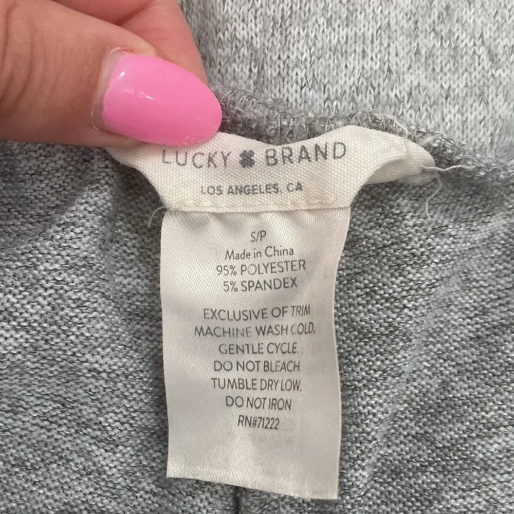 Lucky Brand Grey Soft Jogger Sleep Pants Size Small - Image 2