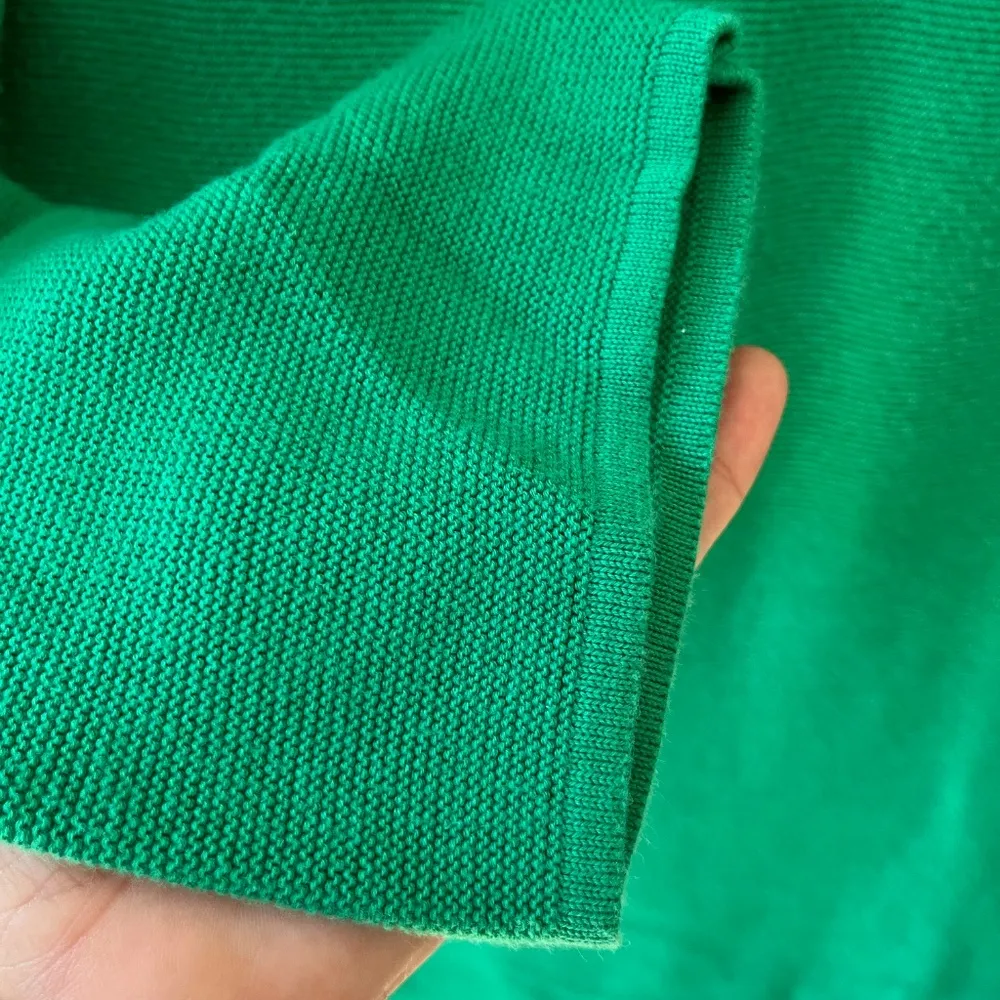 Talbots‎ Sz XL Green Top Links Button Detailed Pullover Blouse Stretch Sweater - Image 5