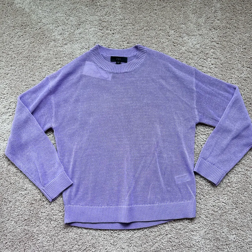 Zara lilac Knit top. S-M - Image 4