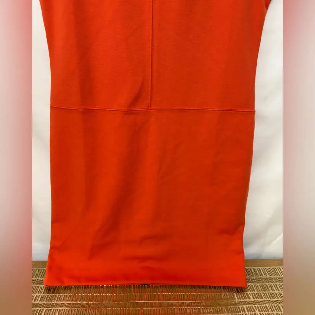 NWT Banana‎ Republic Orange Cap Sleeve Bodycon Dress Size Small Petite - Image 3