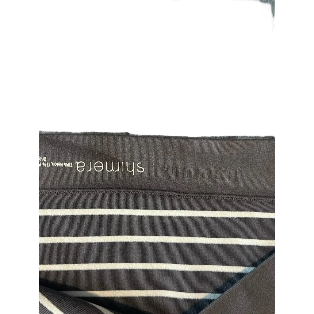 Shimera Tank Top Womens Size M Beige White Striped Sleeveless Activewear Shirt Tan Size M - Image 4