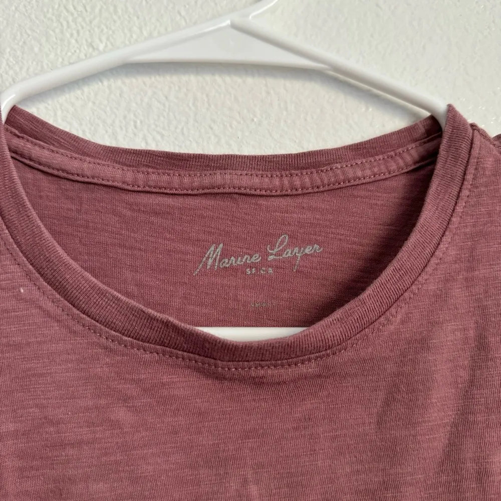 Marine Layer Rose Mauve T Shirt - Image 3
