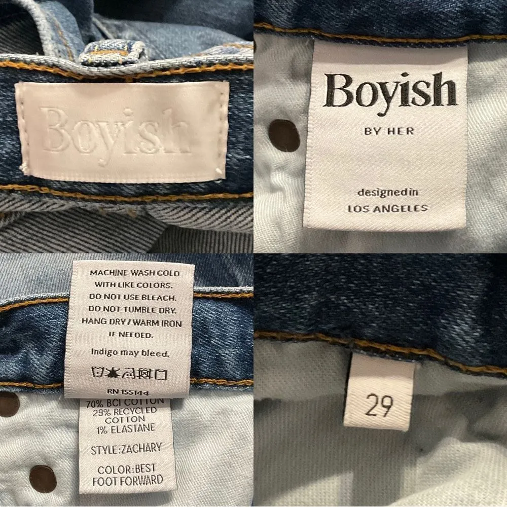 Revolve Boyish  Blue The Zachary Skinny Jean 29 - Image 6