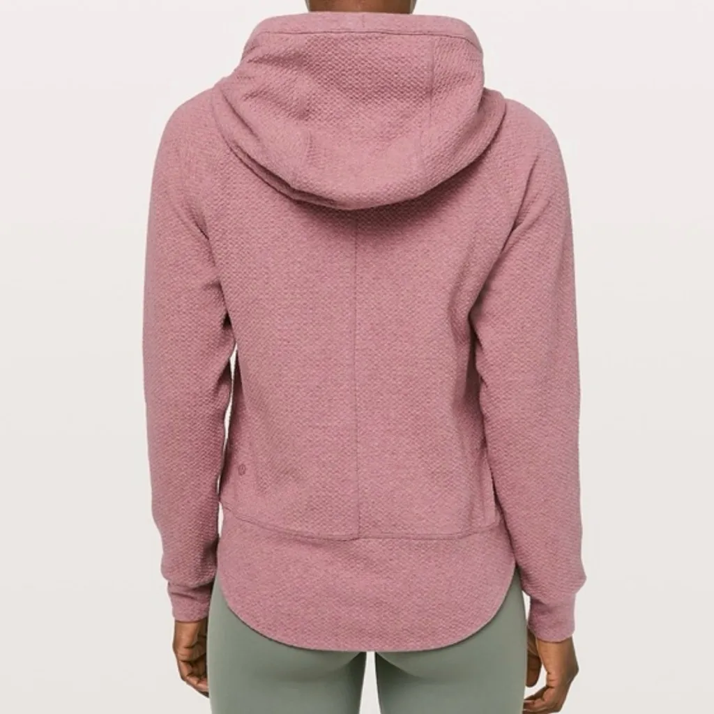 Lululemon Catch a Moment Zip Hoodie Sweatshirt‎ in Heathered So Merlot Size 2 - Image 4