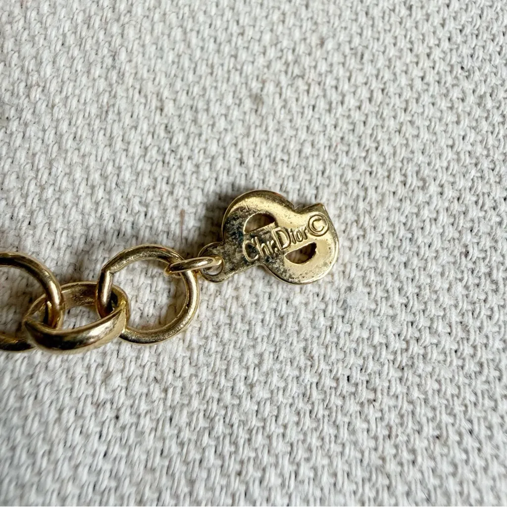 Christian Dior 1980s Vintage Choker Chain Necklace - Image 7