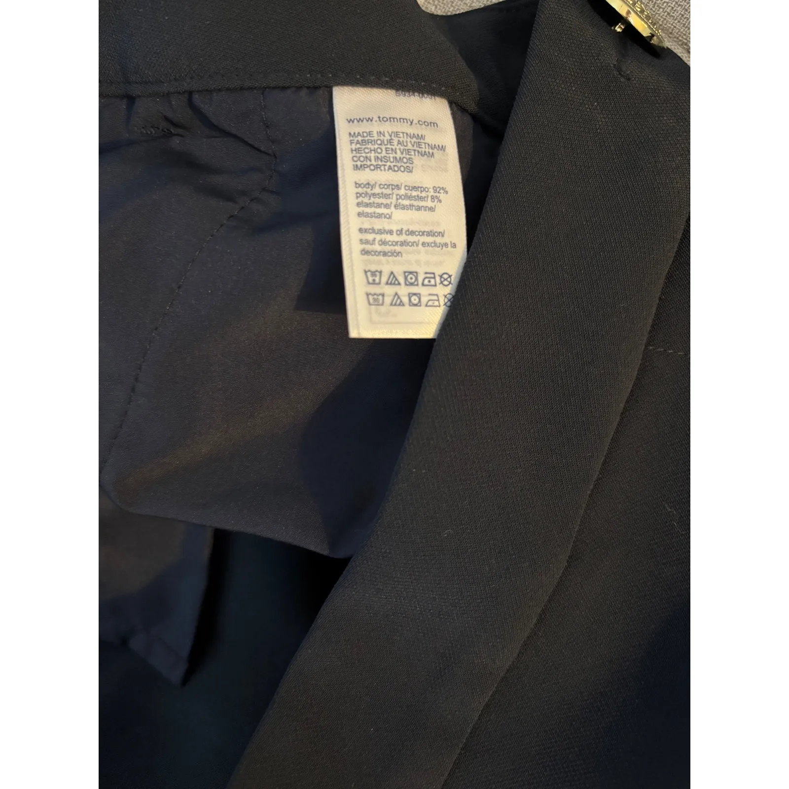 Tommy Hilfiger Navy Blue Flare Dress Pants – Size 8 - Image 6