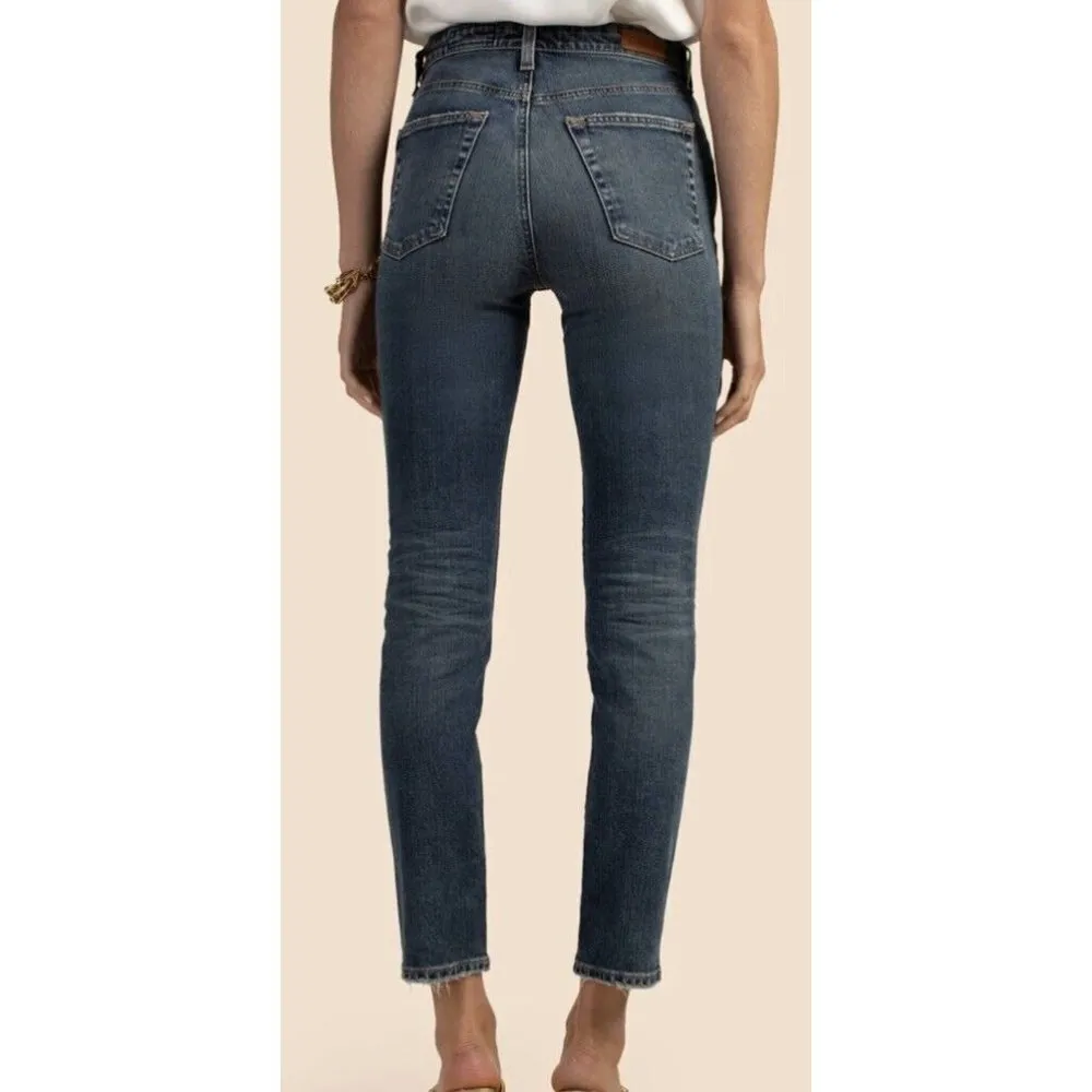 ag adriano goldschmied Woman’s Denim Jeans Alexis Slim High Rise Button Fly 32 - Image 2