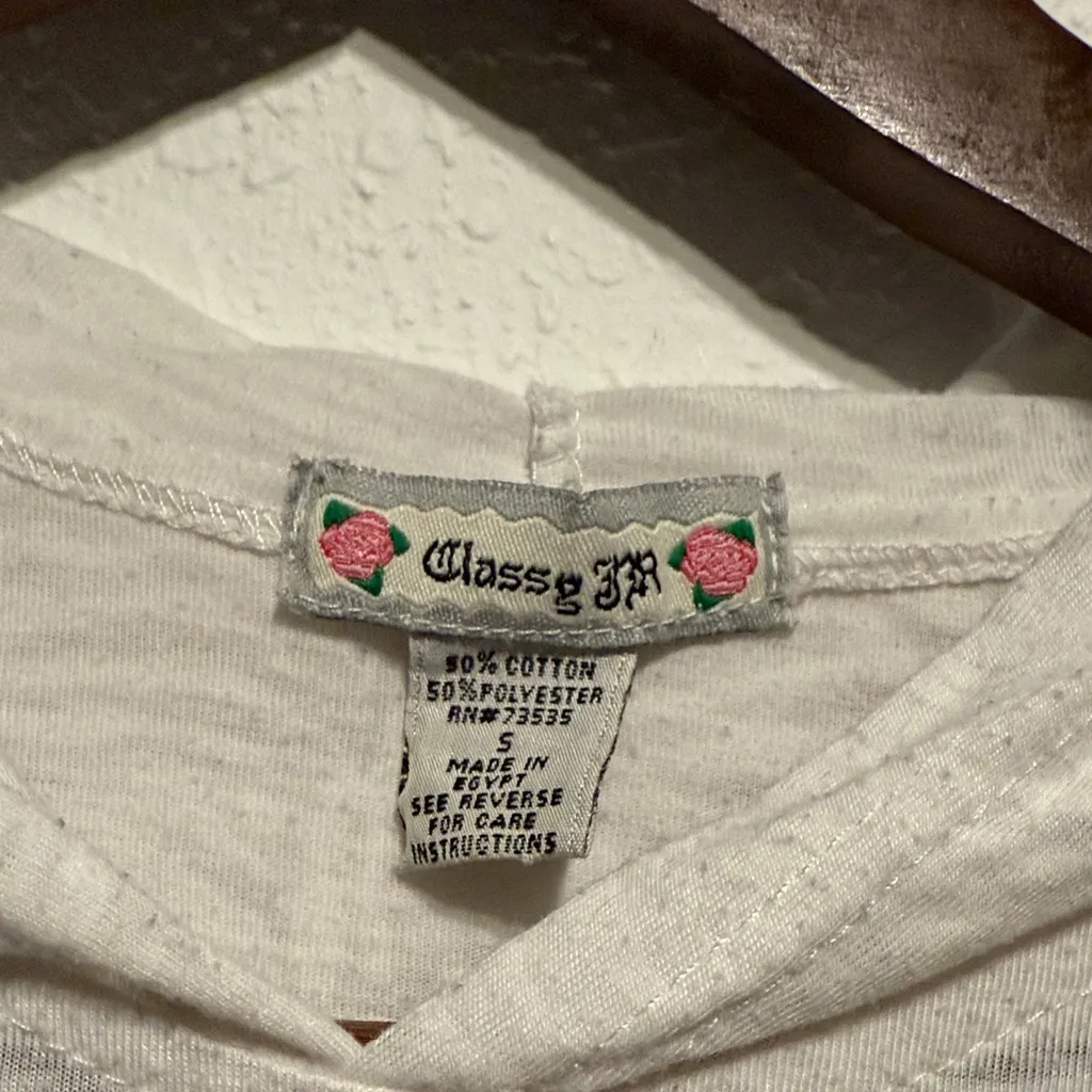 Classy JR Milwaukee Motorcycle Rally Hoodie Long Sleeve Skull Graphic Top S Bike Black - Image 2