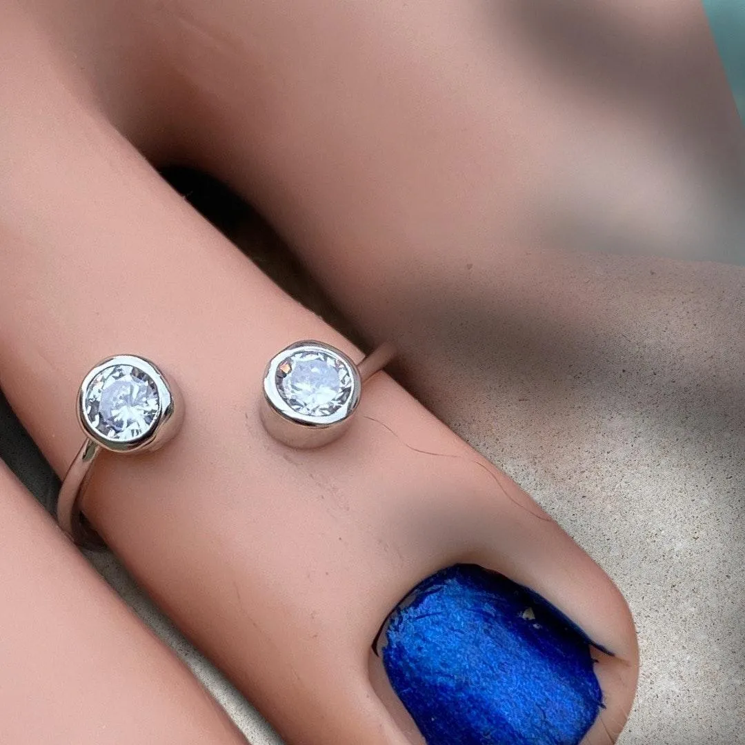 Double CZ Sterling Silver Tmr - Image 4