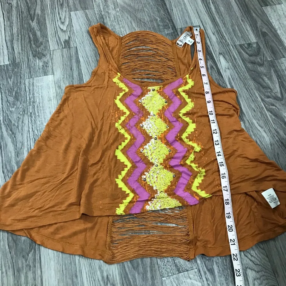 Decree  Rustic Orange Tank Top; size Medium Women’s - Image 3