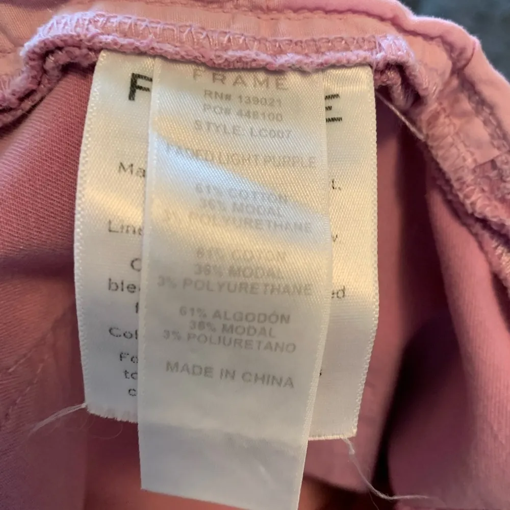 Frame Le Cutoff purple cut off shorts size 28 - Image 6