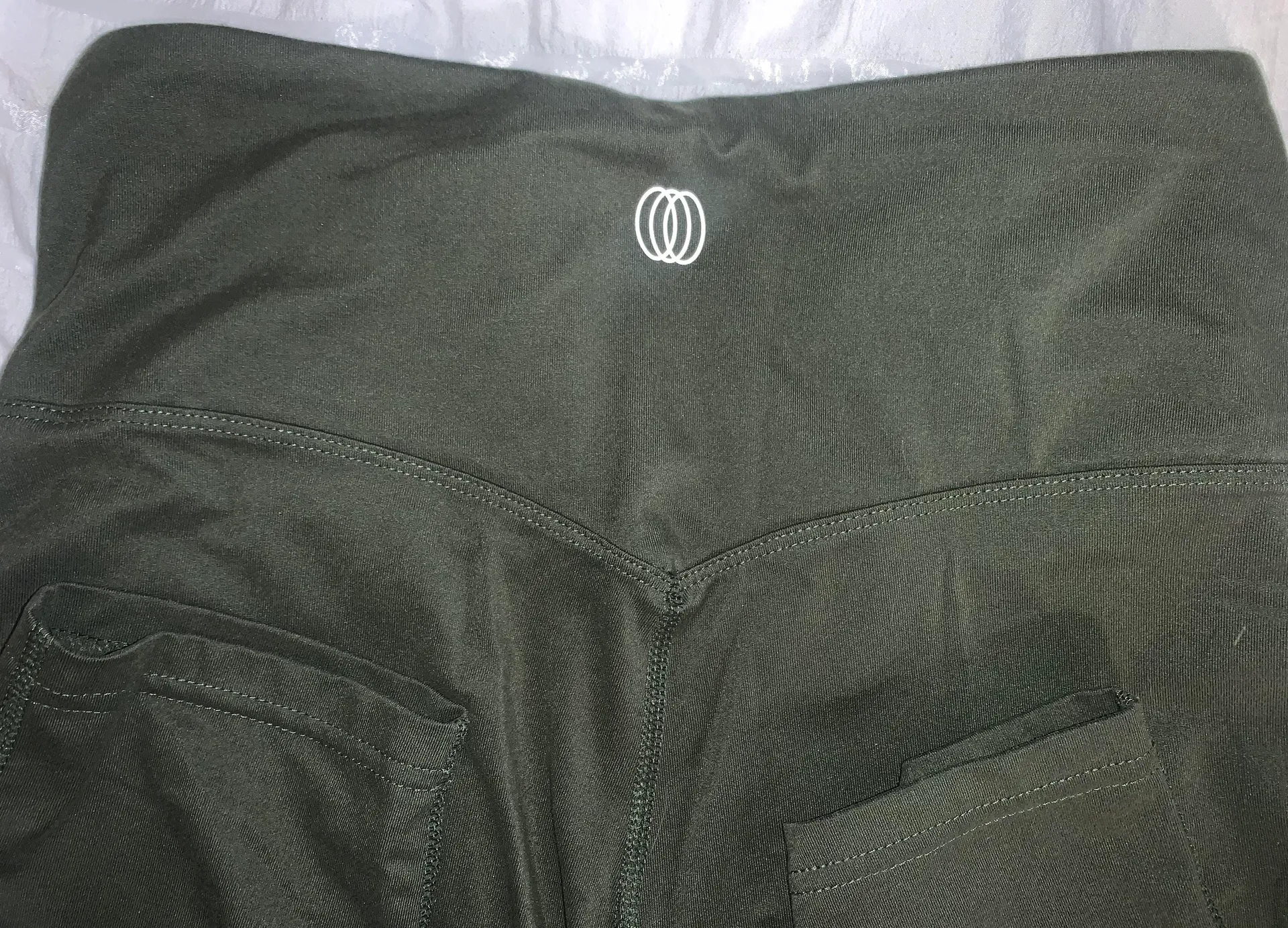 Olive Green Leggings Size 2 - Image 2