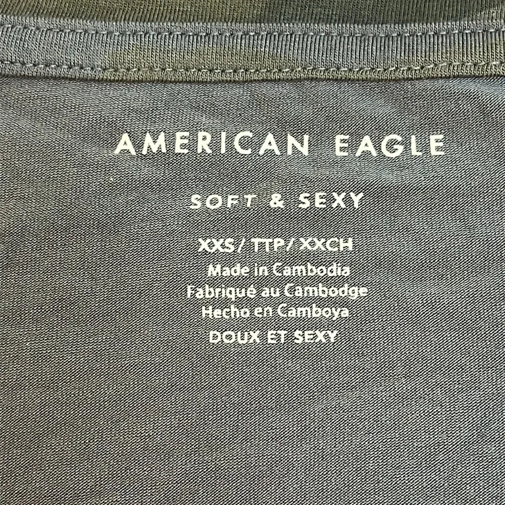 American Eagle Outfitters soft and sexy camouflage v-neckline short sleeve shirt - Image 6