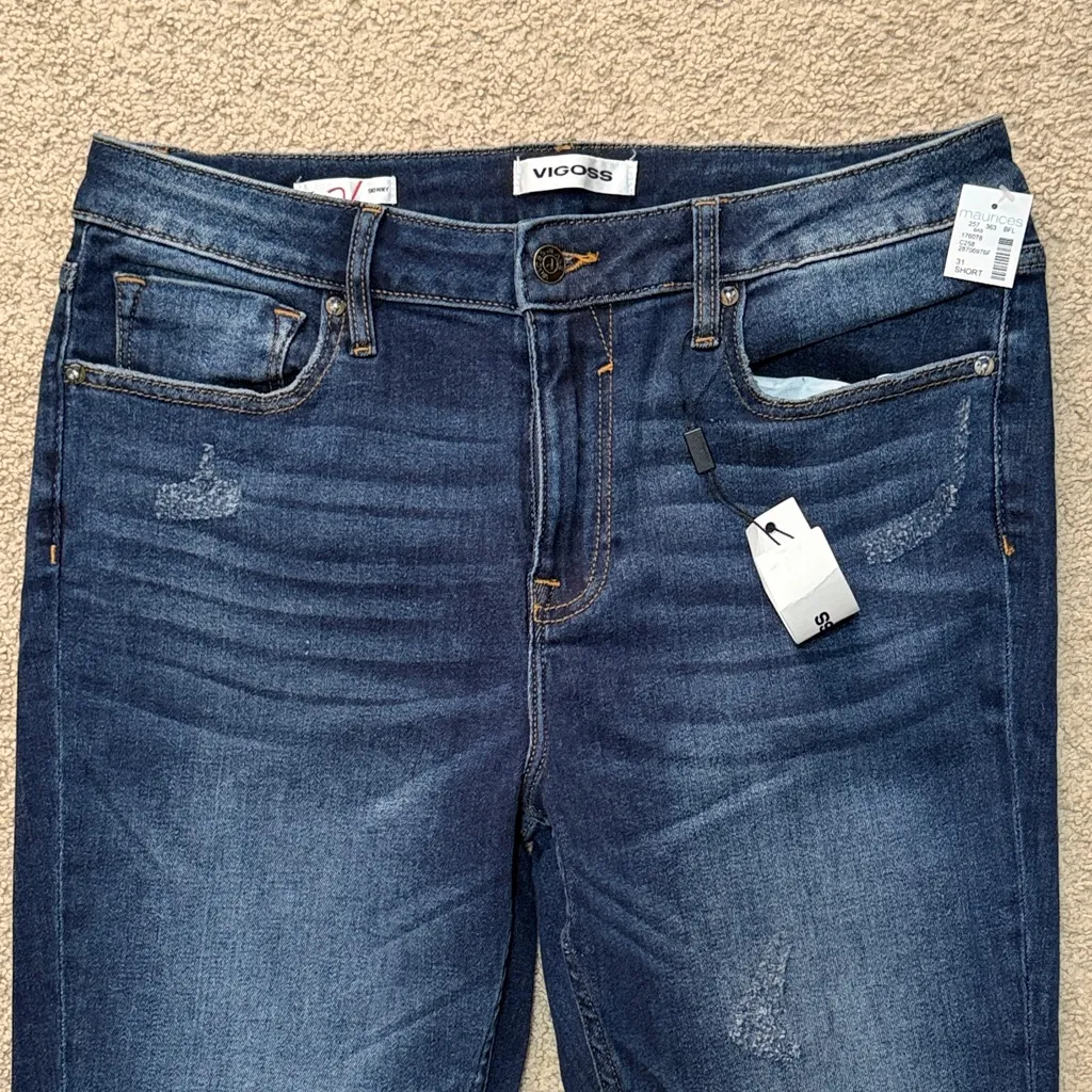 Vigoss Dark Blue Ankle Jeans - Image 2