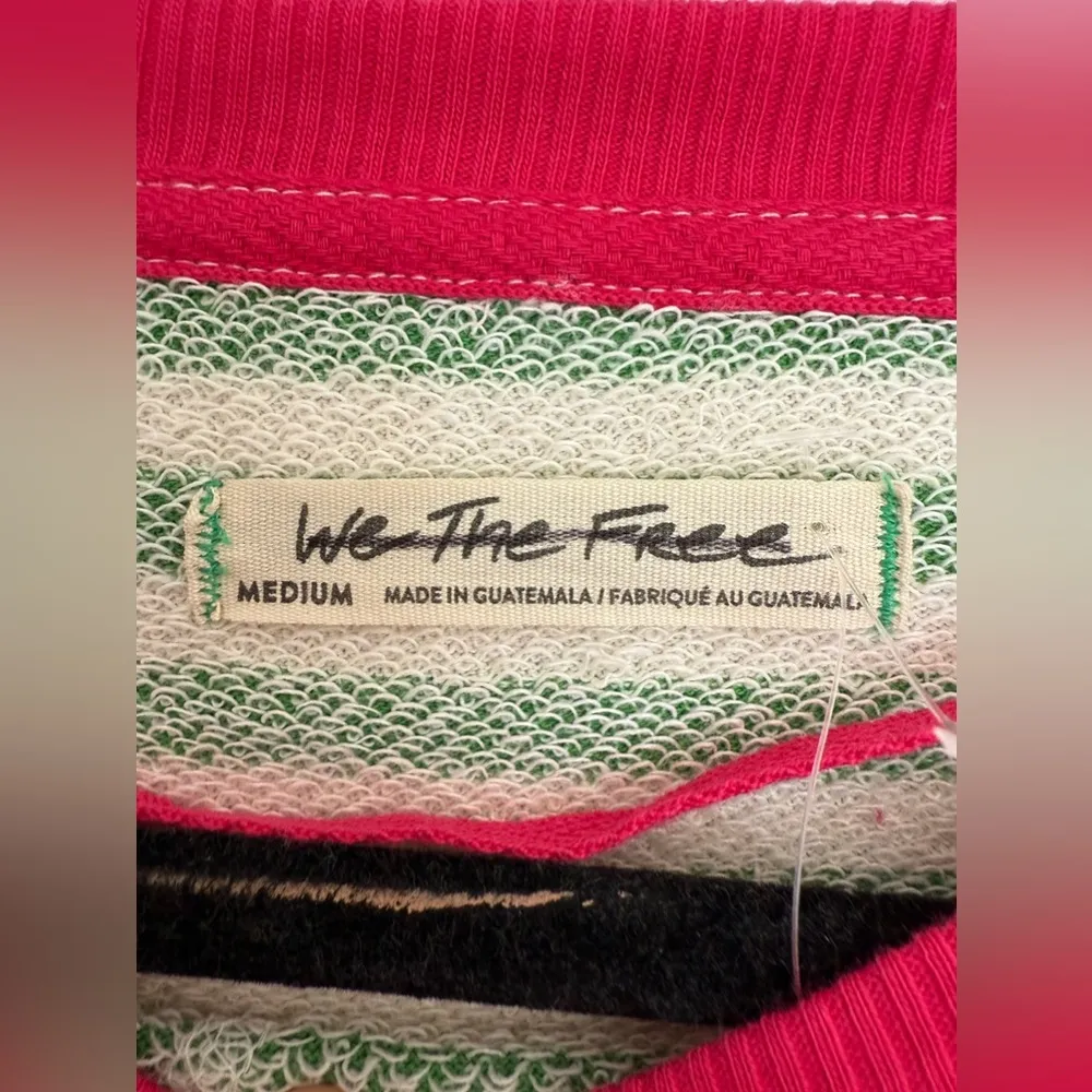 NWOT free people Classic Striped Oversized Crewneck - Image 6