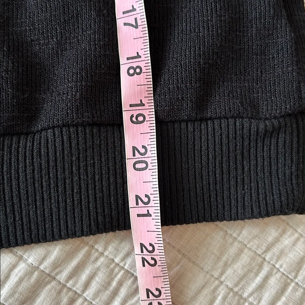 Abercrombie Vtg black cotton blend light sweater long sleeve top oversized S​ - Image 11