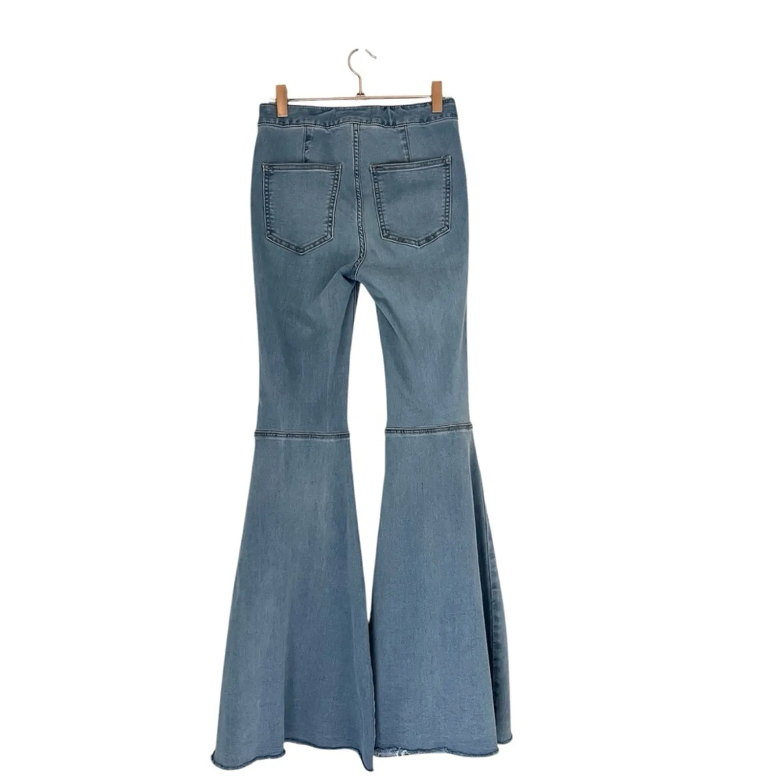 Free People Just Float On Flare Jeans Y2K Love Letters Size 25 Festival western - Image 5