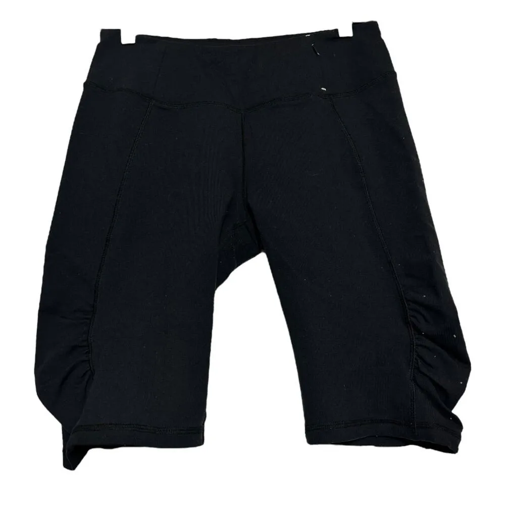 Calia by Carrie Underwood Essential Bermuda Biker Shorts Ruched Black M 28x12 Size M - Image 2