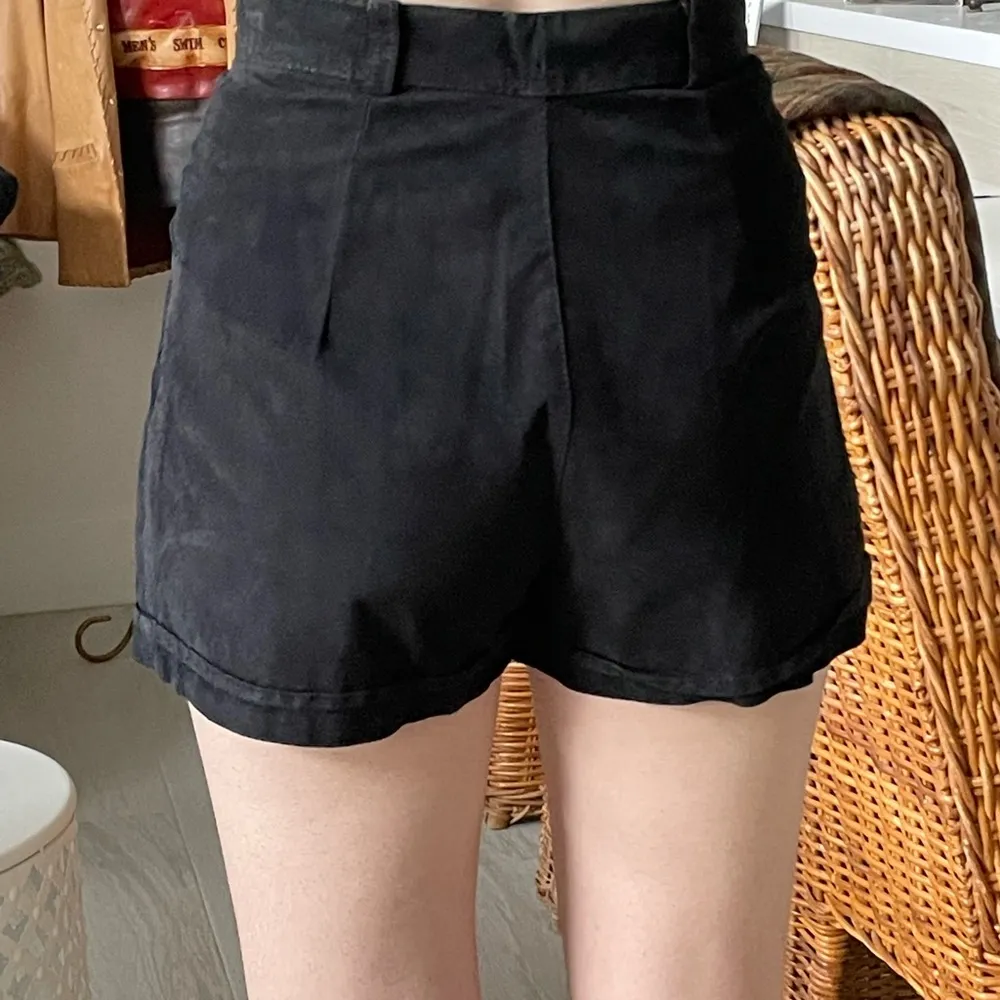 Adorable black suede shorts Size 2 - Image 2
