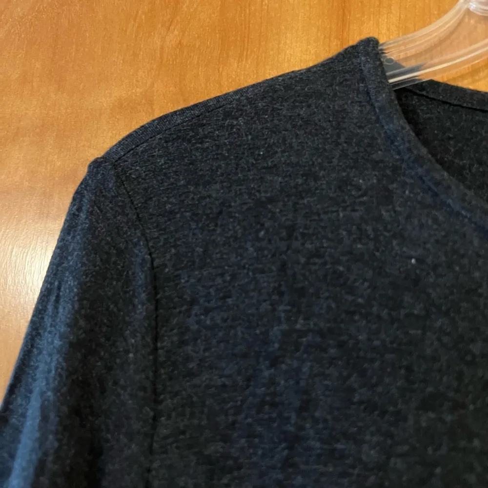 Eileen Fisher Grey Gray Tunic Shift Dress Viscose Blend Italian Yarn Medium - Image 3