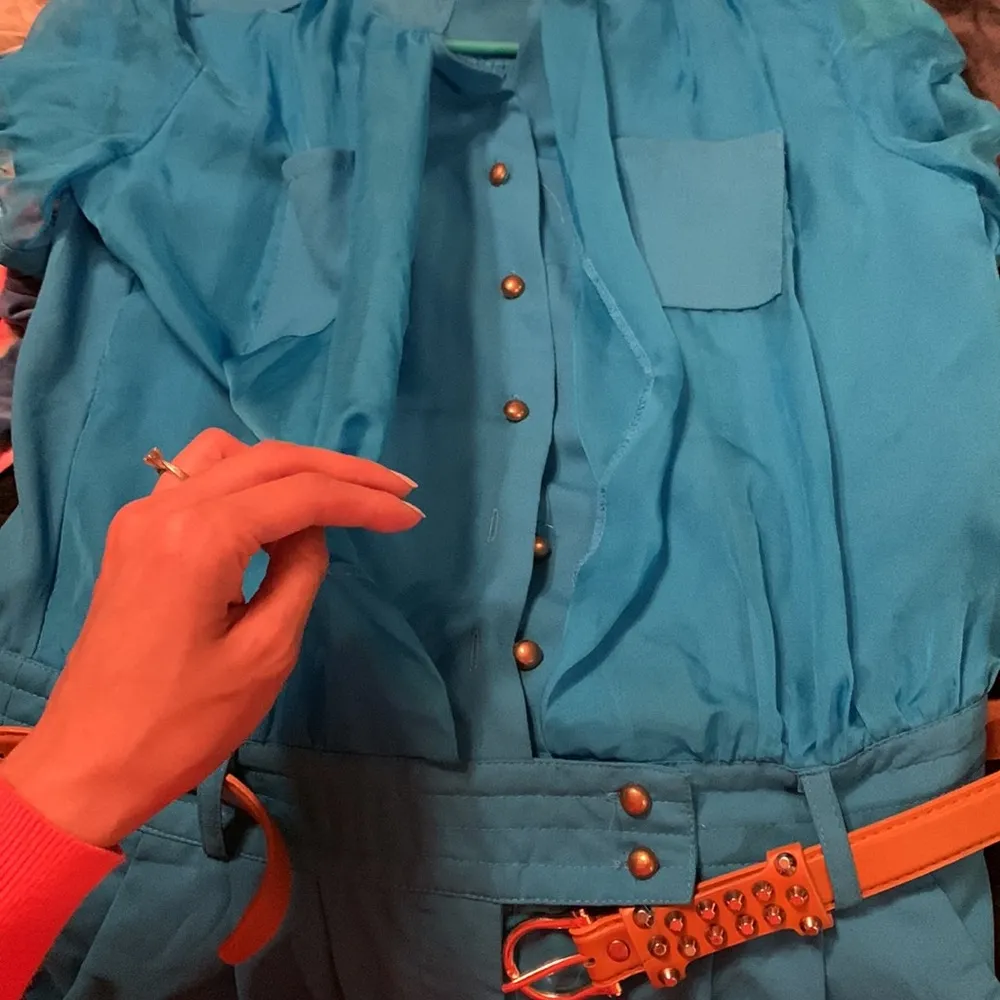 Lady’s dress pants Blue Size M - Image 5