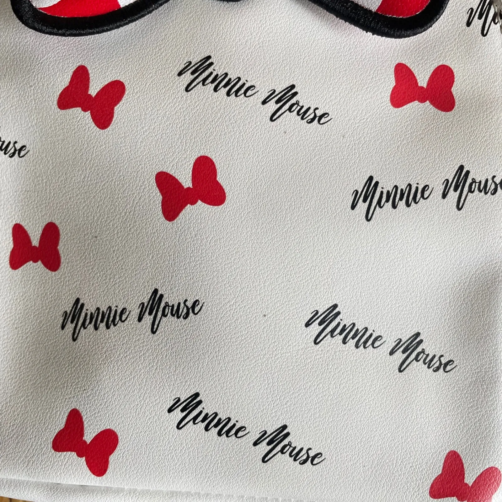 Loungefly Disney Minnie Mouse Red Bow Ears Shoulder Backpack Bag Purse - Image 4