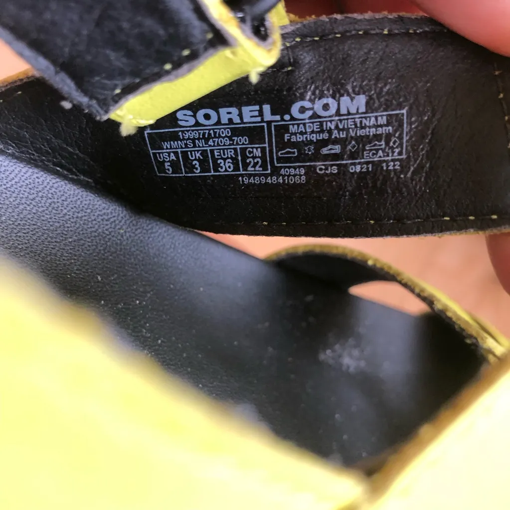 Sorel Roaming Lace size 5 Slingback Gladiator Flat Leather Sandals - Image 6