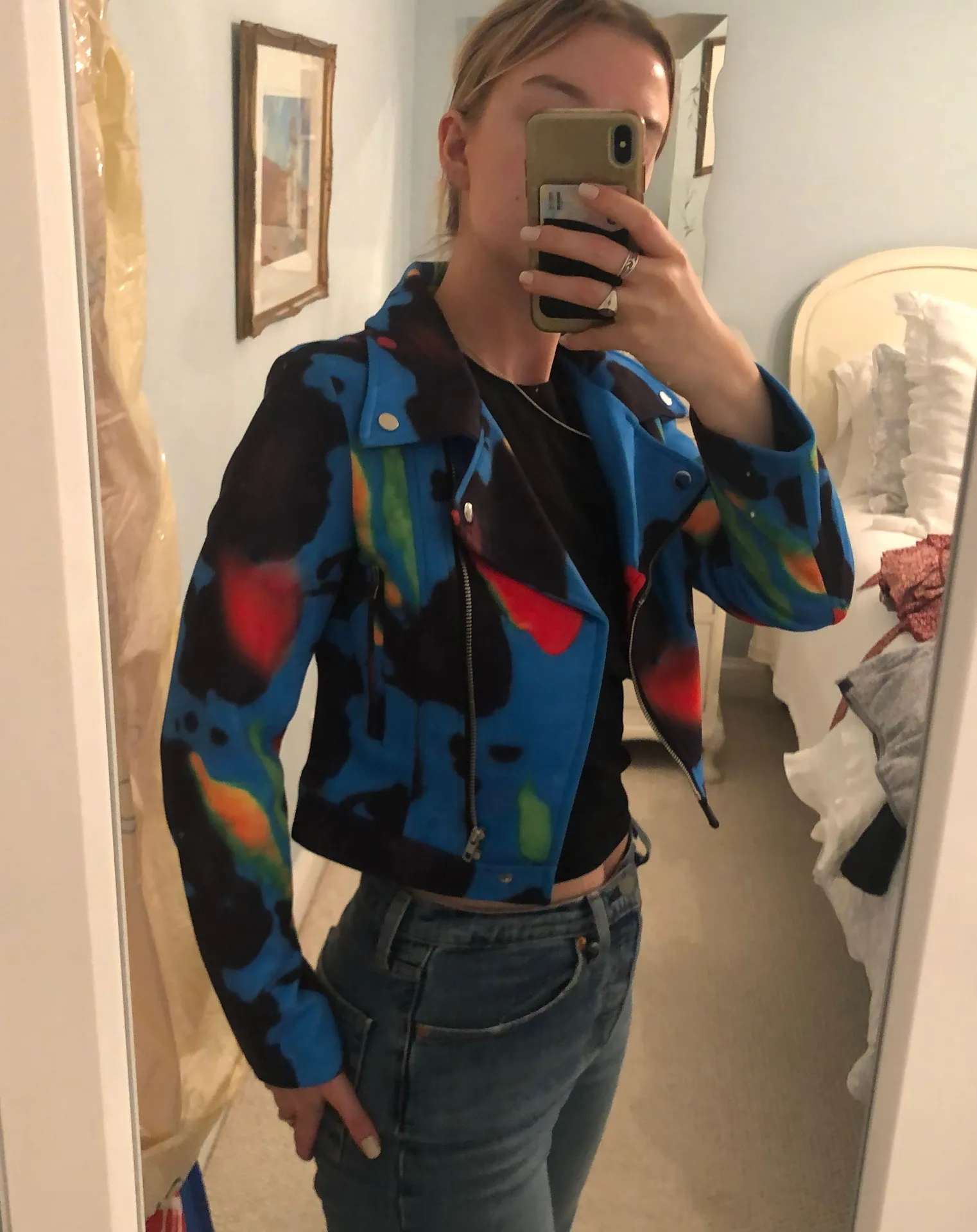 Love Highlight Colorful Moto Jacket - Image 2