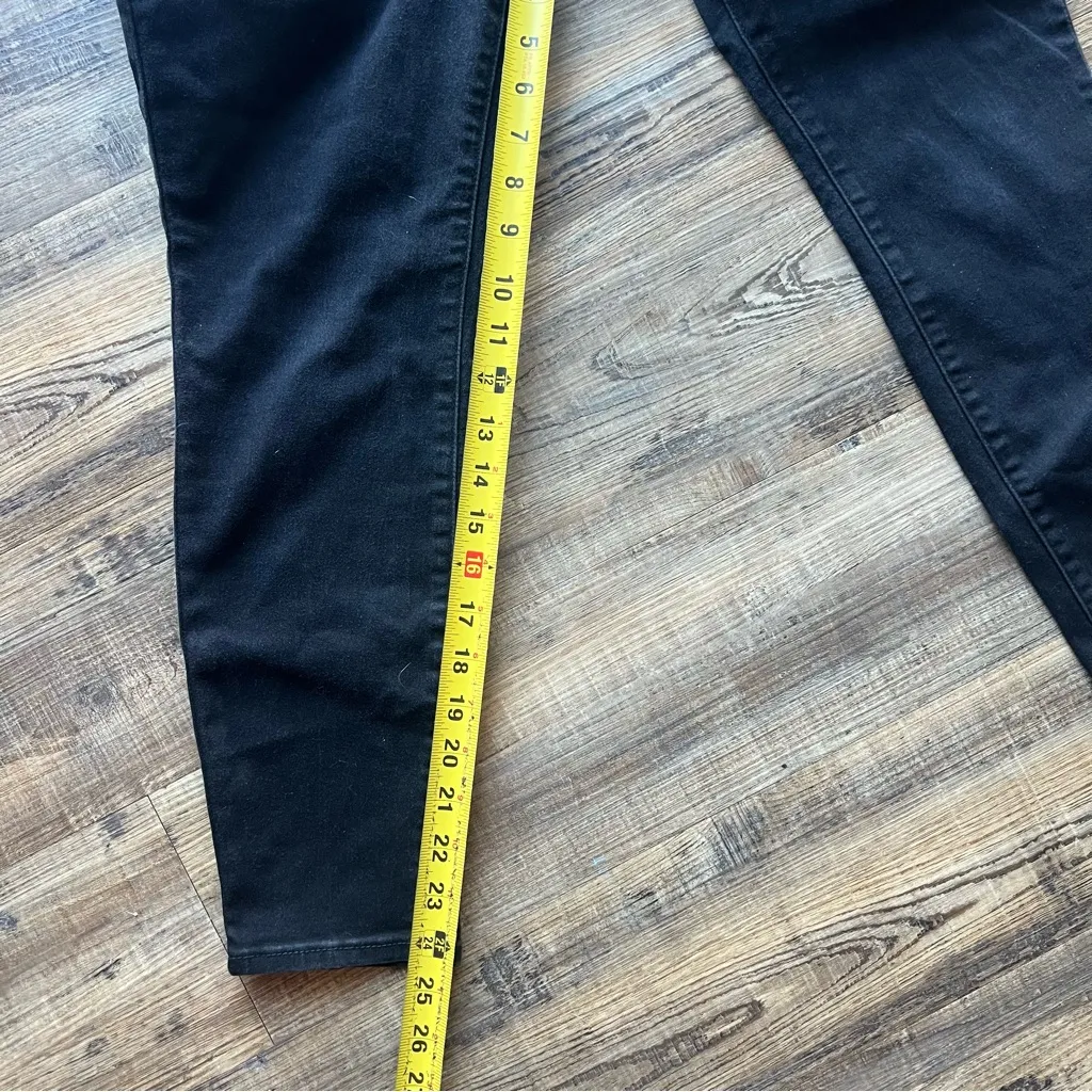 Signature By Levi Strauss Gold Womens Black Shaping Pull-on Skinny Jeans Sz 10S - Image 5