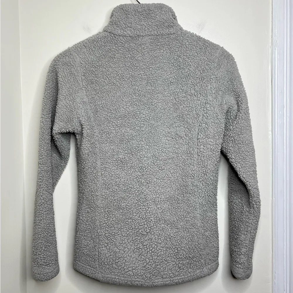 Patagonia Fleece Sherpa 1/4 Zip Pullover Gray Women’s Size XS - Image 5