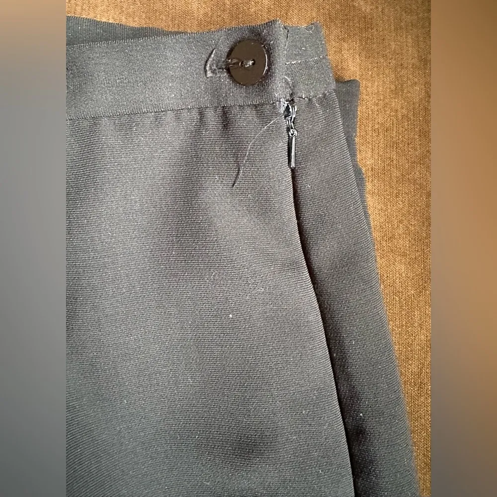 Vintage Black High Waisted Dress Pants Sz 12 Crease Front & B… - Image 6