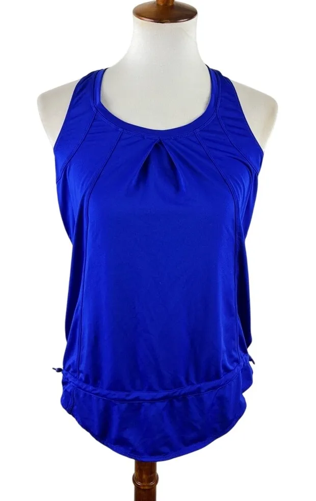 Weatherproof 32 Degrees Women's Racerback Blue Athletic Tank Top, Size Small - Image 1