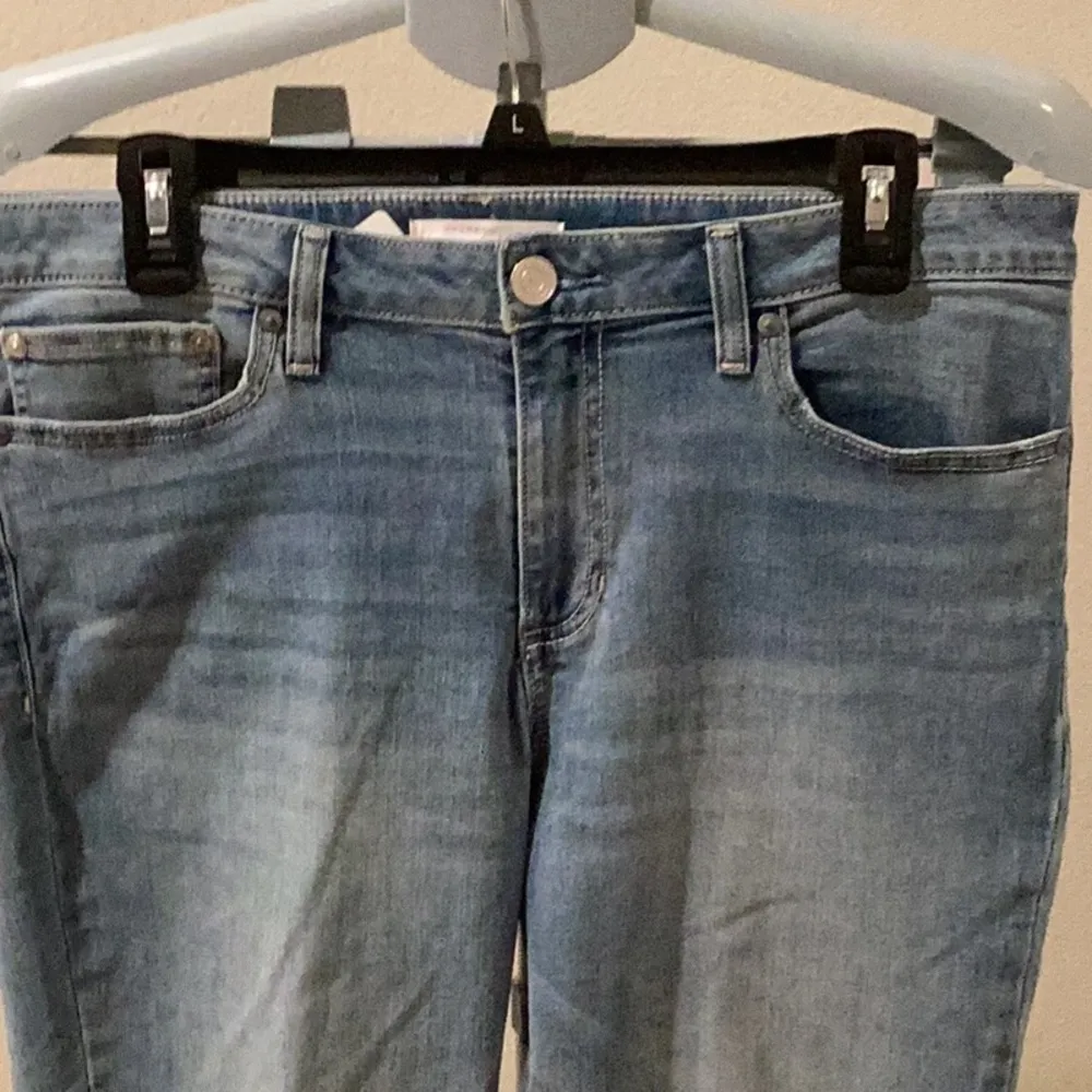 LC Lauren Conrad frayed hems jeans straight leg - Image 3