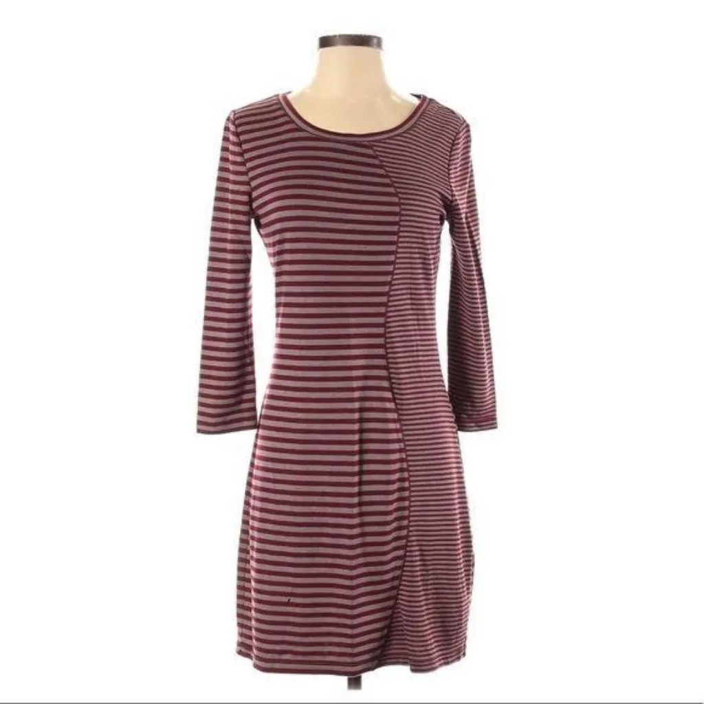 Chelsea & Violet Fitted Striped Dress Size Small 3/4 Sleeve Jersey Sz S - Image 6
