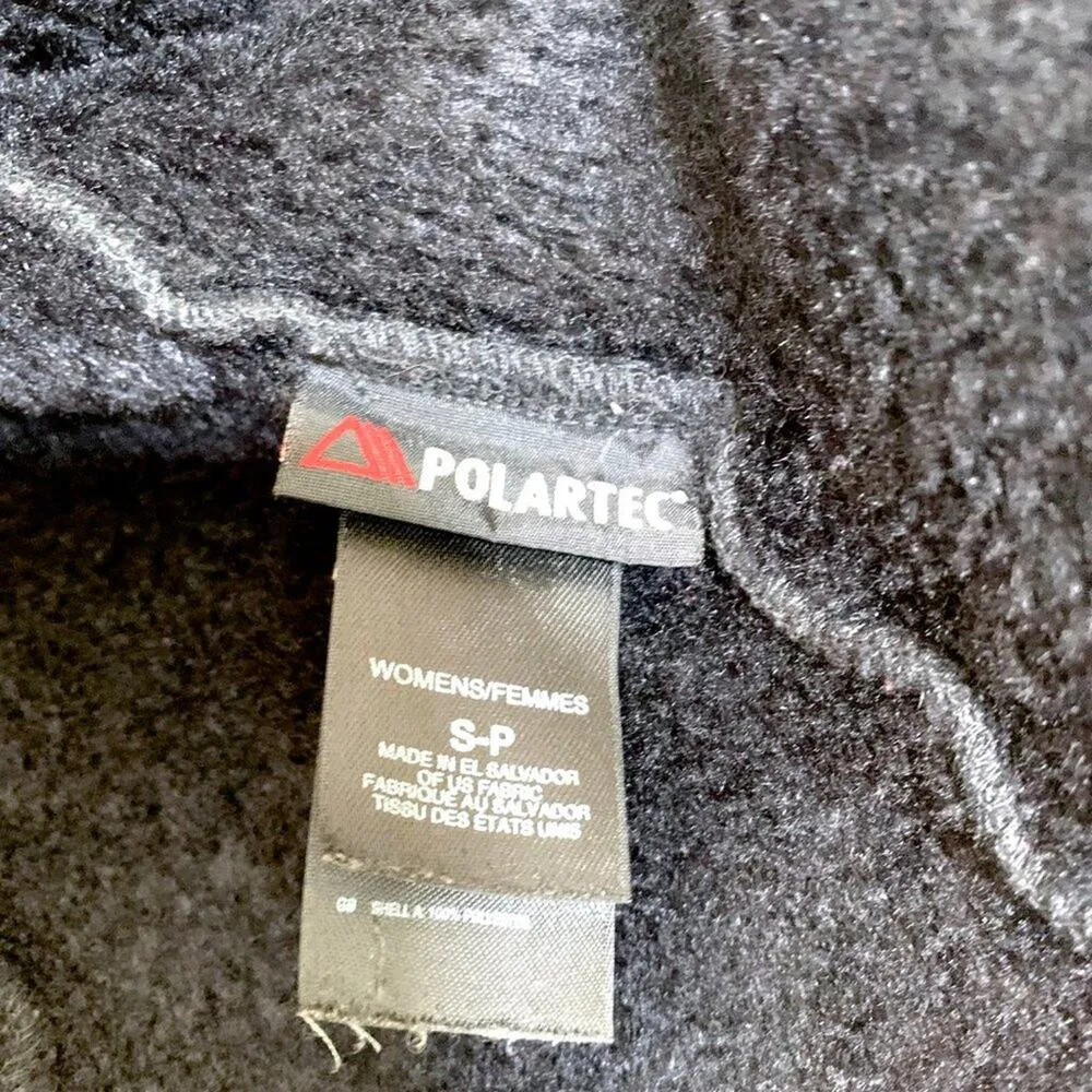 The North Face Summit Series Denali Full Zip Furry Fuzzy Jacket Black Small - Image 9