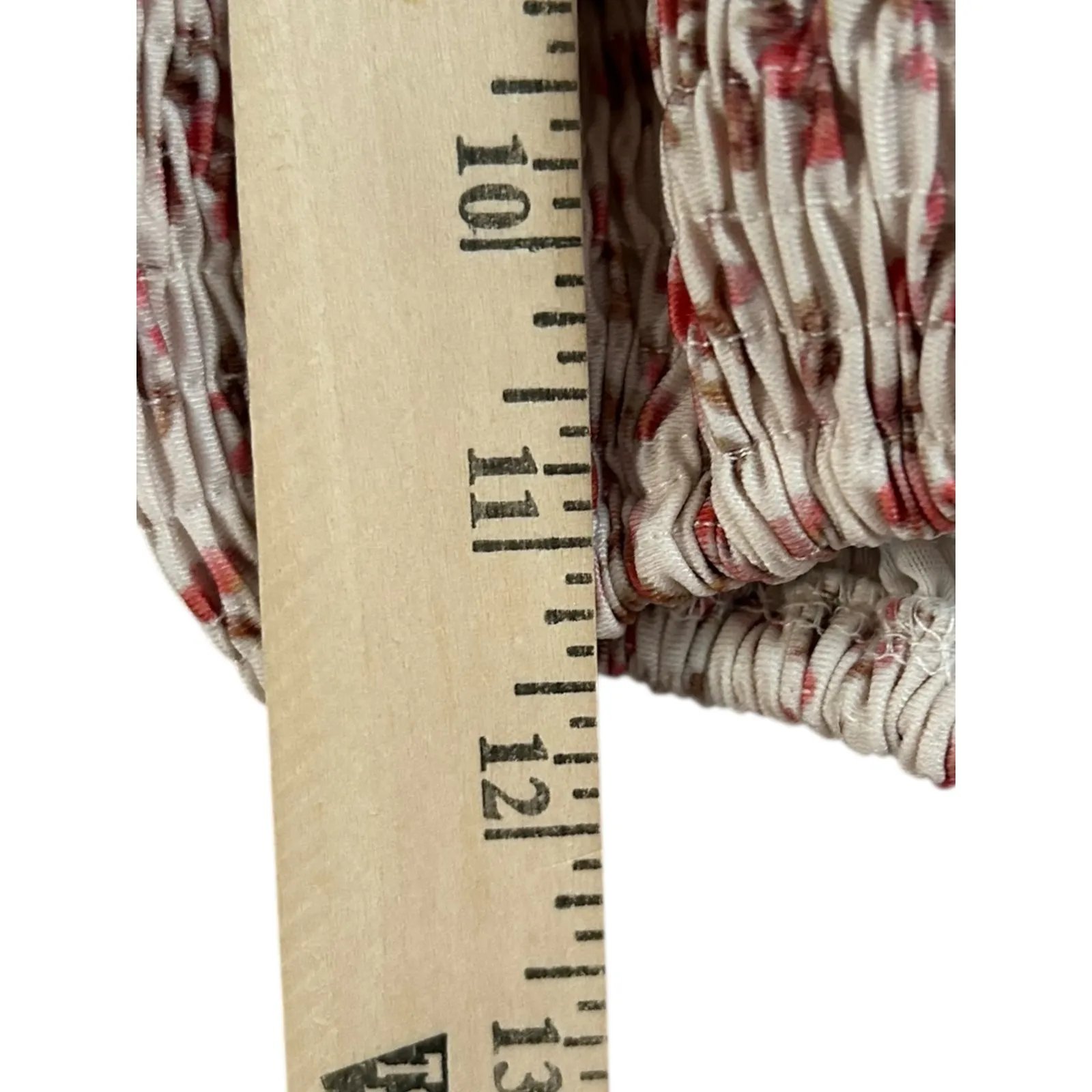 Princess Polly Quinn Floral Smocked Crop Swim Top Tie Front Short Sleeve Size 10 - Image 7