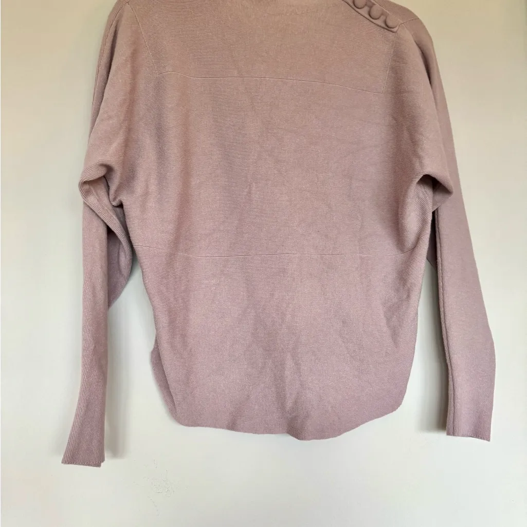 Unique Dusty Purple Sweater with Button Detail | M | EUC | Classy Size M - Image 5