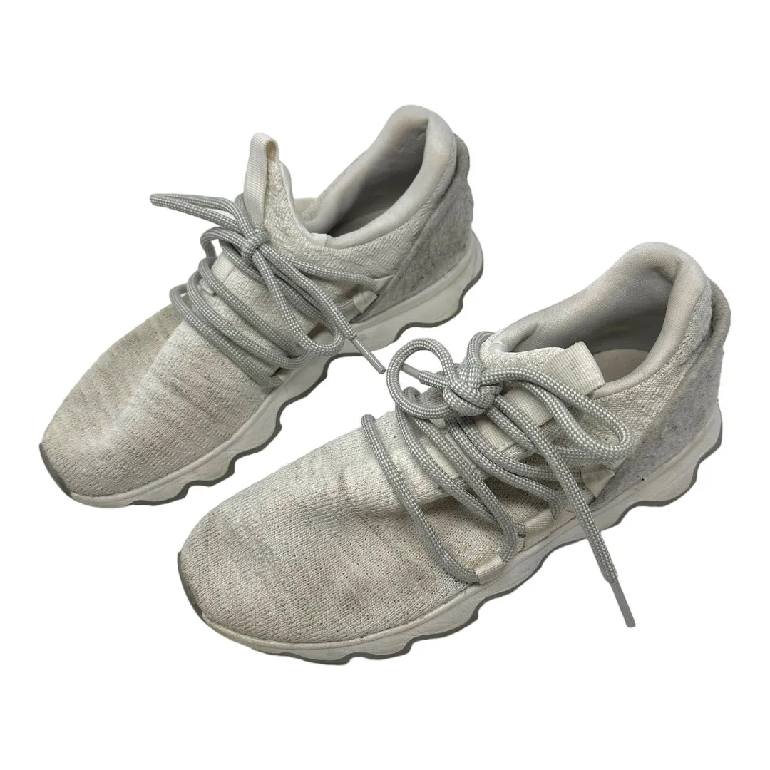 Sorel Kinetic Lace Sneakers White Gray Knit Shoes Size 7 - Image 2