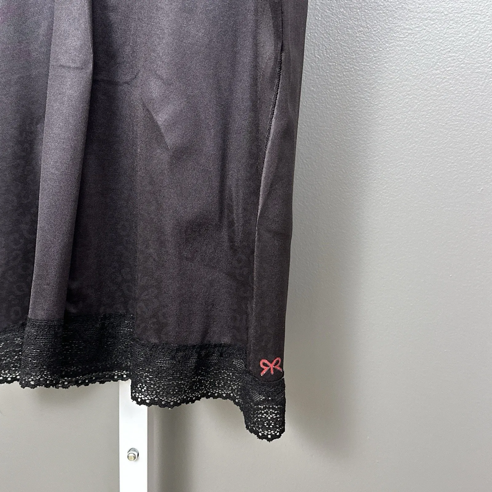 Ruby Ribbon Pin Up Cami Camisole Cheetah Tonal Black Size 46 Sleeveless Top Lace - Image 5