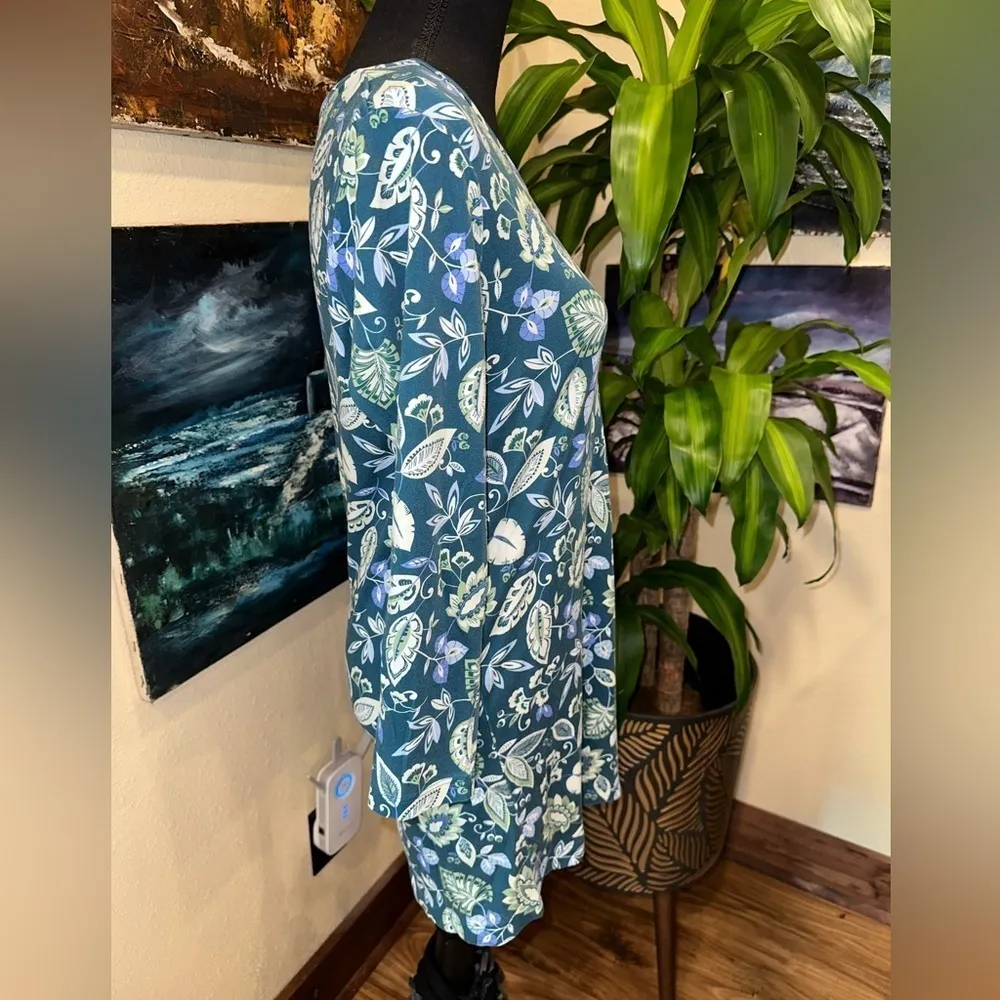 EUC - LEND’S END - DRESS PETITE SHORT SLEEVE ROUND NECK SZ S/P - Image 2